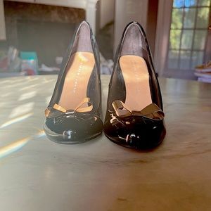 Lauren Conrad Black Heel with Gold Bow